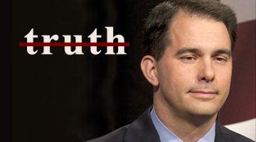 Scott Walker, "Truth" Crossed Out