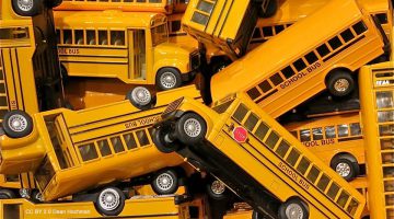 Toy school buses