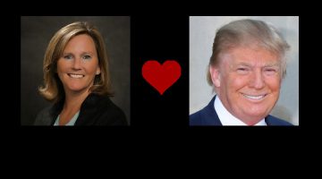 Lisa Nelson and Donald Trump