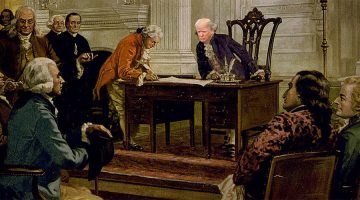 Trump at original Constitution signing