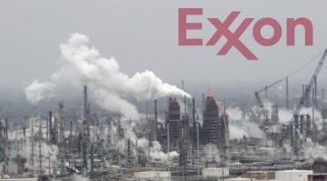 Refinery with Exxon logo